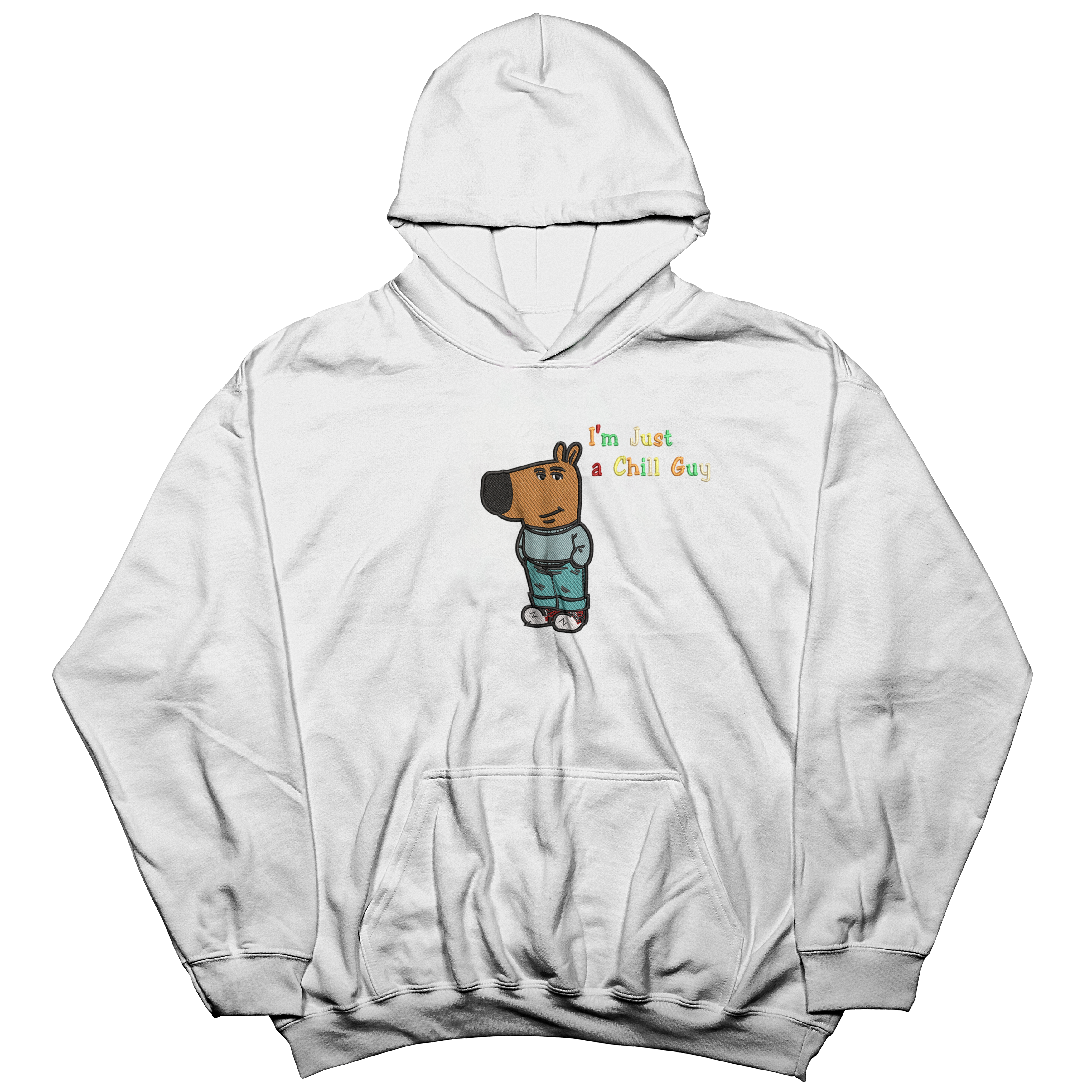 Chill Guy embroidered Hoodie